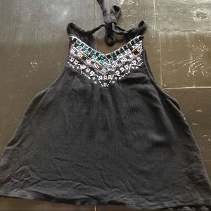 LA Hearts Black Tank Top SZ SM